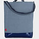 be the fibre Shopper Tas PVC Accent Blauw