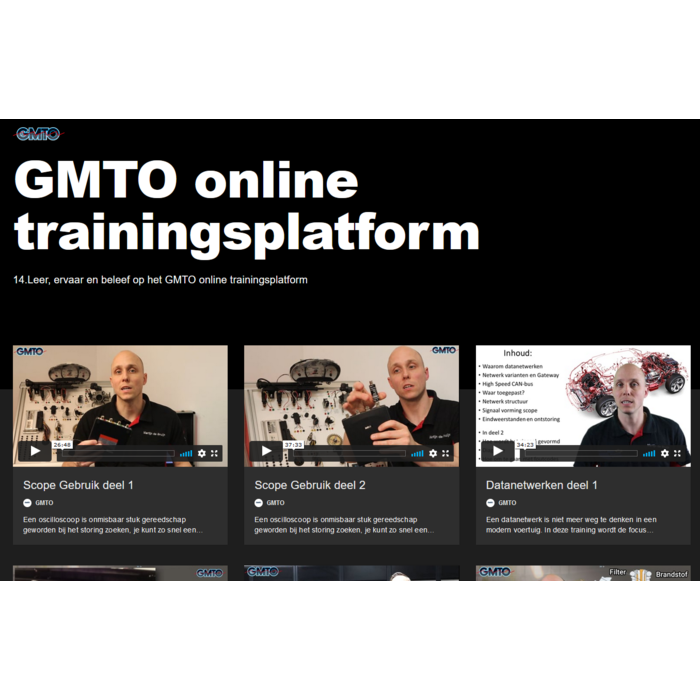 6 maanden toegang tot het GMTO online trainingsplatform voor het hele bedrijf