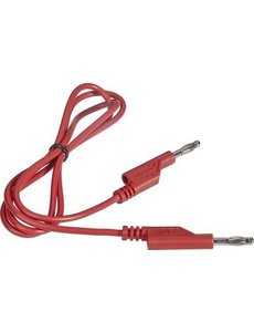  Cordon de mesure avec fiche banane 4 mm rouge (1 mètre)