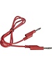  Meetsnoer met banaanstekker 4 mm rood (1 meter)