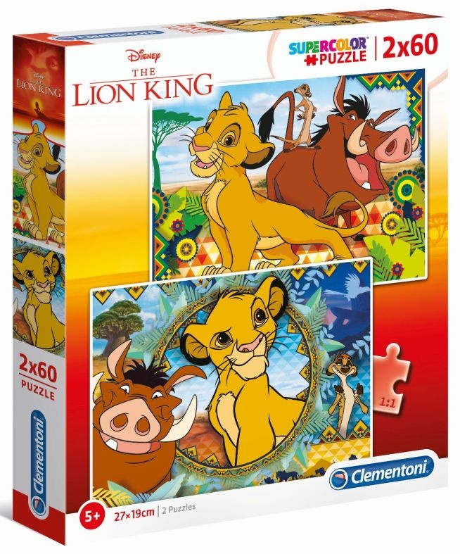 Puzzel 2x60 Lion King
