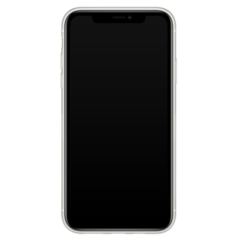 Leuke Telefoonhoesjes iPhone 11 siliconen hoesje - Poezenhoofd