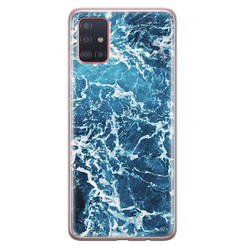 Leuke Telefoonhoesjes Samsung Galaxy A51 siliconen hoesje - Ocean blue