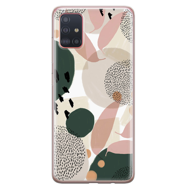 Leuke Telefoonhoesjes Samsung Galaxy A51 siliconen hoesje - Abstract print