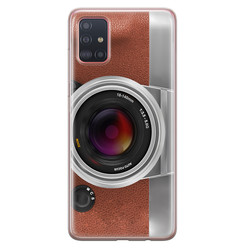 Leuke Telefoonhoesjes Samsung Galaxy A51 siliconen hoesje - Vintage camera