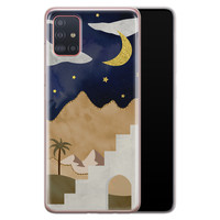 Leuke Telefoonhoesjes Samsung Galaxy A51 siliconen hoesje - Desert night