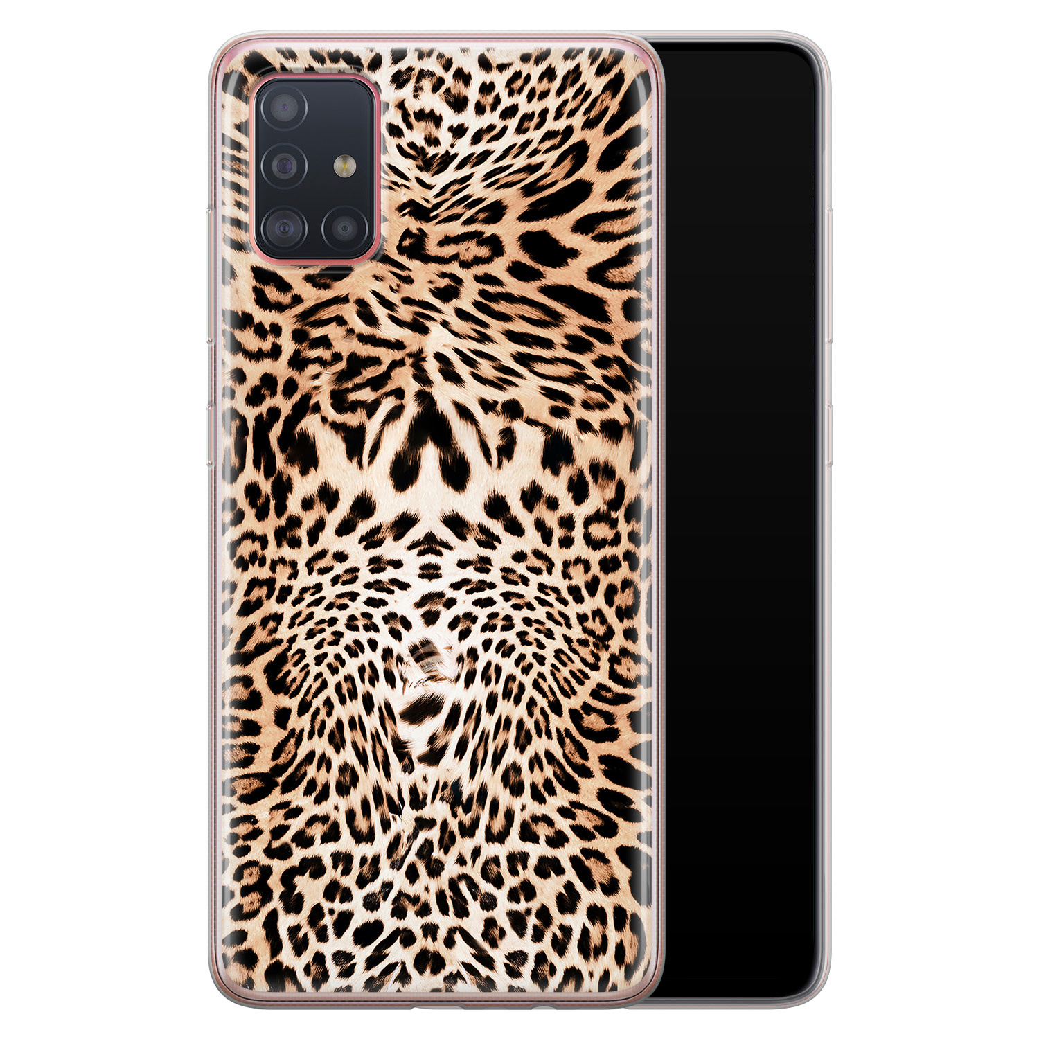 Leuke Telefoonhoesjes Samsung Galaxy A51 siliconen hoesje - Wild animal