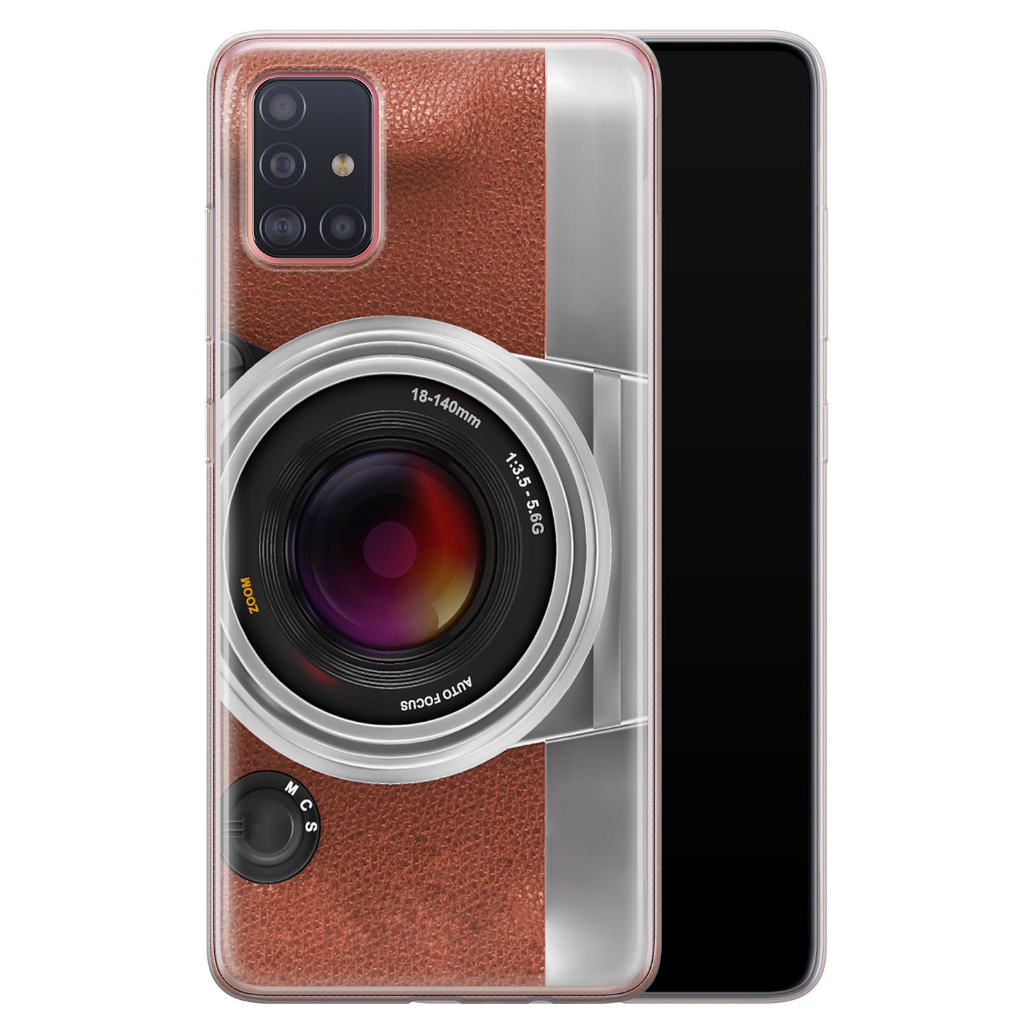 Leuke Telefoonhoesjes Samsung Galaxy A51 siliconen hoesje - Vintage camera