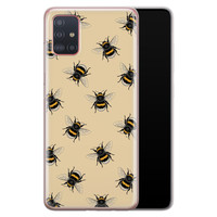 Leuke Telefoonhoesjes Samsung Galaxy A51 siliconen hoesje - Bee happy