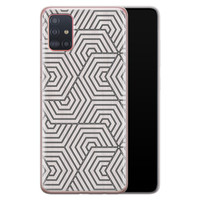 Leuke Telefoonhoesjes Samsung Galaxy A51 siliconen hoesje - Geometrisch