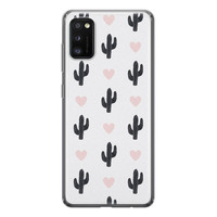Leuke Telefoonhoesjes Samsung Galaxy A41 siliconen hoesje - Cactus love