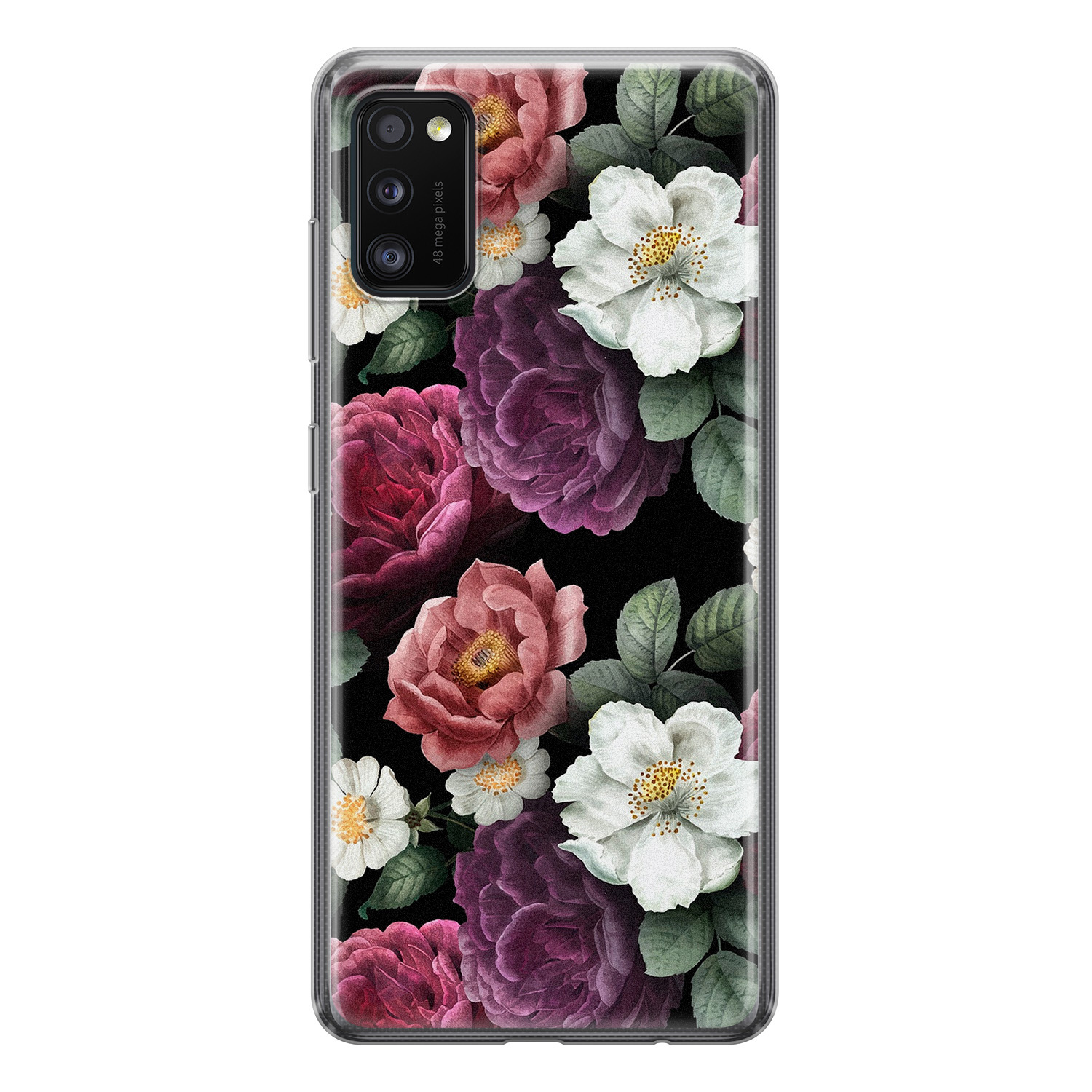 Leuke Telefoonhoesjes Samsung Galaxy A41 siliconen hoesje - Bloemenliefde