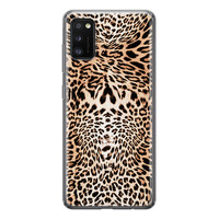 Leuke Telefoonhoesjes Samsung Galaxy A41 siliconen hoesje - Wild animal