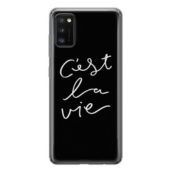 Leuke Telefoonhoesjes Samsung Galaxy A41 siliconen hoesje - C'est la vie