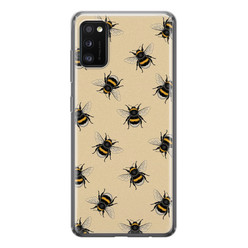 Leuke Telefoonhoesjes Samsung Galaxy A41 siliconen hoesje - Bee happy