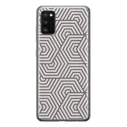 Leuke Telefoonhoesjes Samsung Galaxy A41 siliconen hoesje - Geometrisch