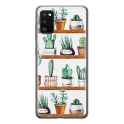 Leuke Telefoonhoesjes Samsung Galaxy A41 siliconen hoesje - Cactus