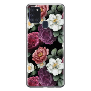 Leuke Telefoonhoesjes Samsung Galaxy A21s siliconen hoesje - Bloemenliefde
