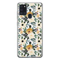 Leuke Telefoonhoesjes Samsung Galaxy A21s siliconen hoesje - Lovely flower