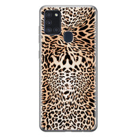 Leuke Telefoonhoesjes Samsung Galaxy A21s siliconen hoesje - Wild animal