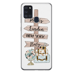 Leuke Telefoonhoesjes Samsung Galaxy A21s siliconen hoesje - Where to go next