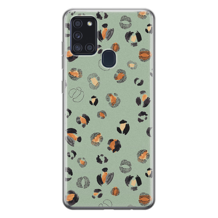 Leuke Telefoonhoesjes Samsung Galaxy A21s siliconen hoesje - Baby leo