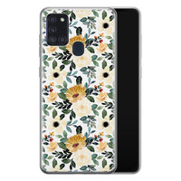 Leuke Telefoonhoesjes Samsung Galaxy A21s siliconen hoesje - Lovely flower