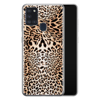 Leuke Telefoonhoesjes Samsung Galaxy A21s siliconen hoesje - Wild animal