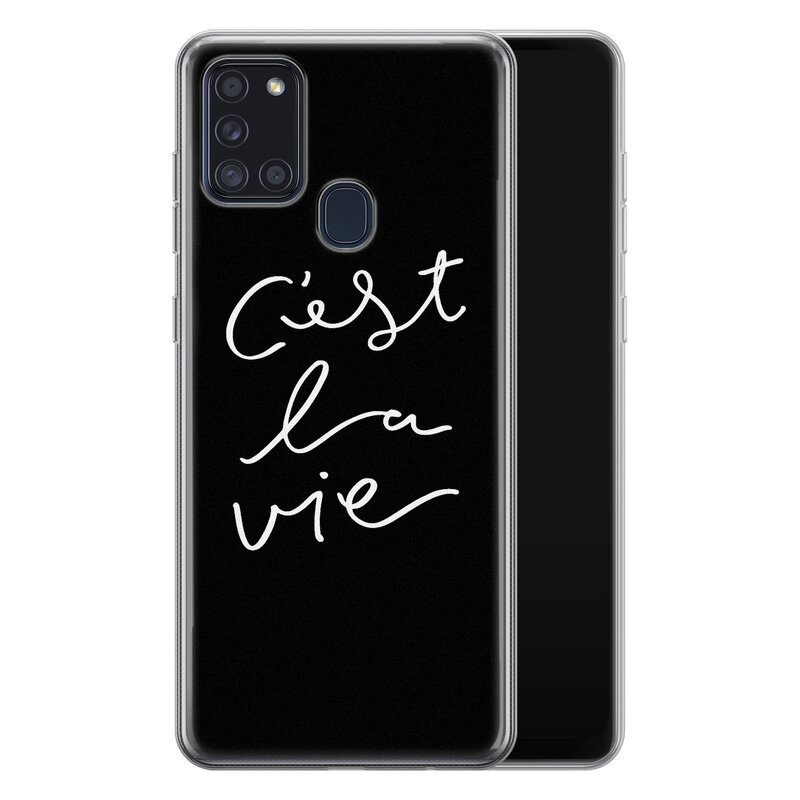 Leuke Telefoonhoesjes Samsung Galaxy A21s siliconen hoesje - C'est la vie