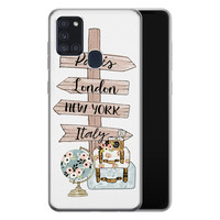 Leuke Telefoonhoesjes Samsung Galaxy A21s siliconen hoesje - Where to go next