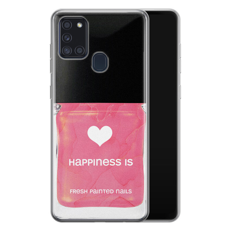 Leuke Telefoonhoesjes Samsung Galaxy A21s siliconen hoesje - Nagellak