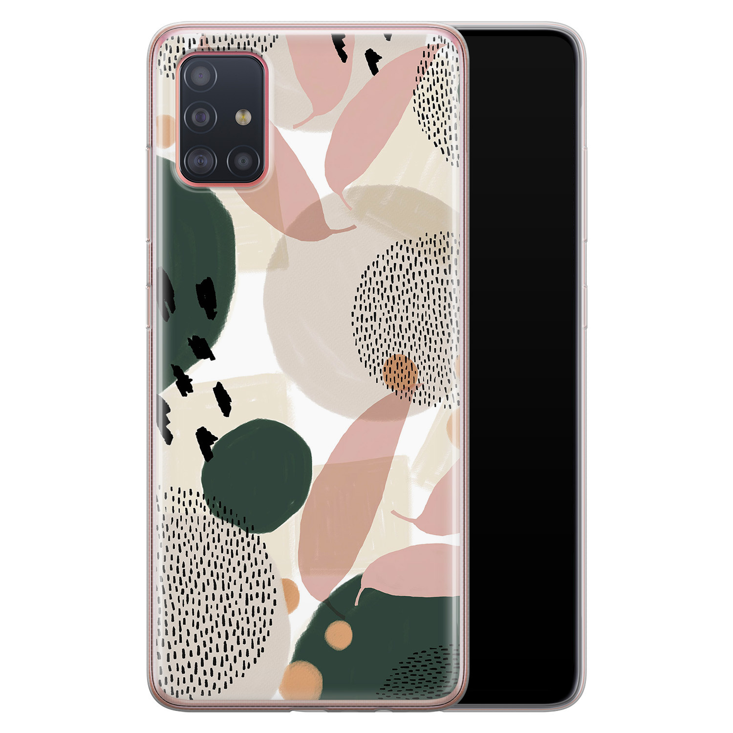 Leuke Telefoonhoesjes Samsung Galaxy A71 siliconen hoesje - Abstract print