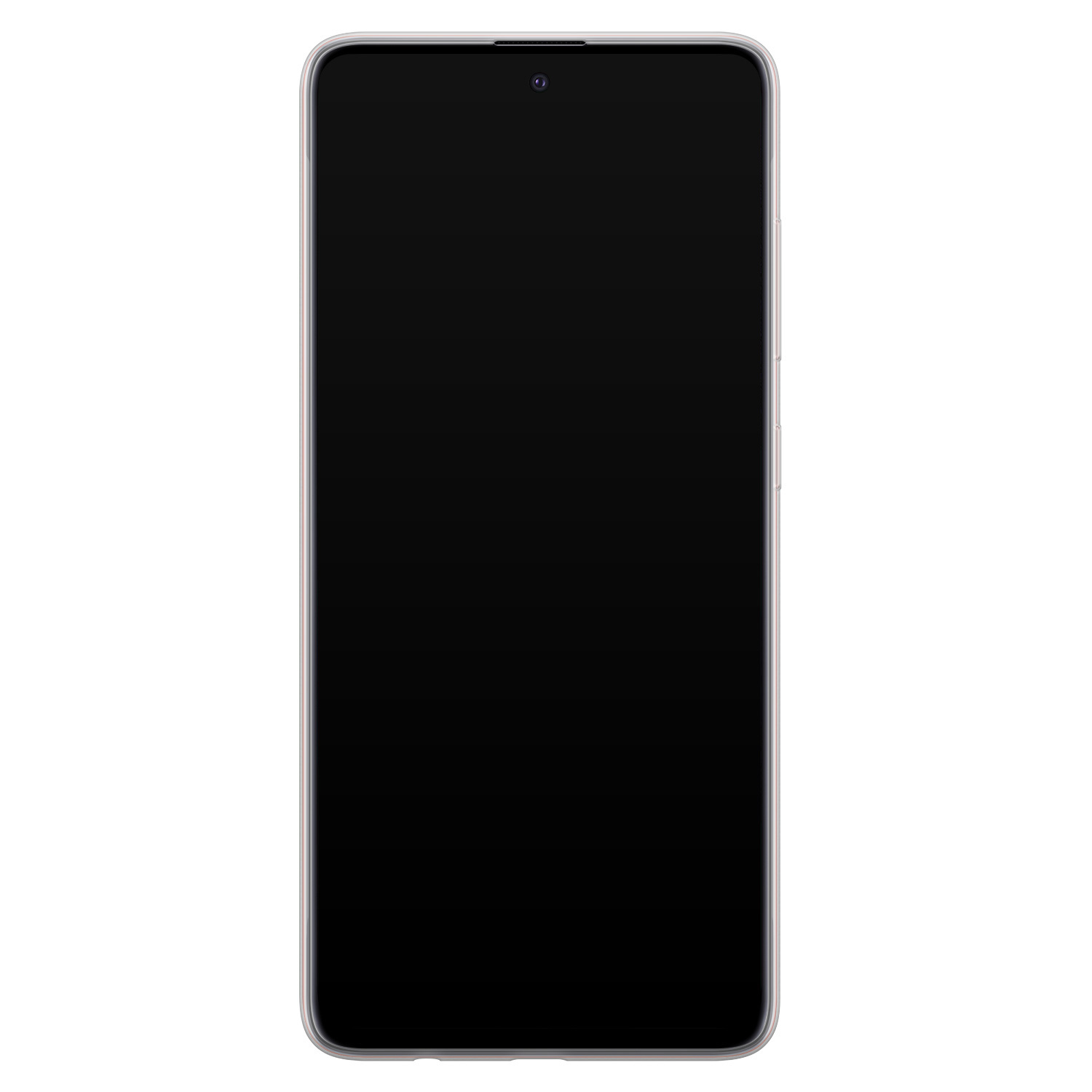 Leuke Telefoonhoesjes Samsung Galaxy A71 siliconen hoesje - Abstract gezicht lijnen