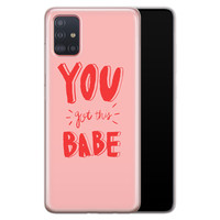 Leuke Telefoonhoesjes Samsung Galaxy A71 siliconen hoesje - Where to go next