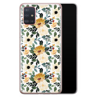 Leuke Telefoonhoesjes Samsung Galaxy A71 siliconen hoesje - Lovely flower