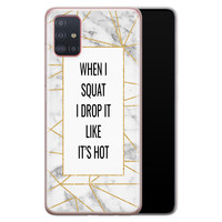 Leuke Telefoonhoesjes Samsung Galaxy A71 siliconen hoesje - Dropping squats