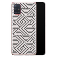 Leuke Telefoonhoesjes Samsung Galaxy A71 siliconen hoesje - Geometrisch