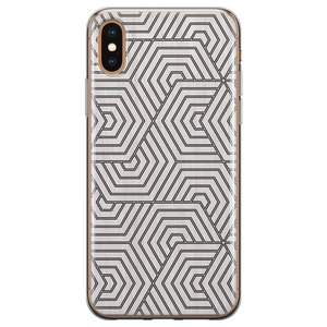 Leuke Telefoonhoesjes iPhone X/XS siliconen hoesje - Geometrisch