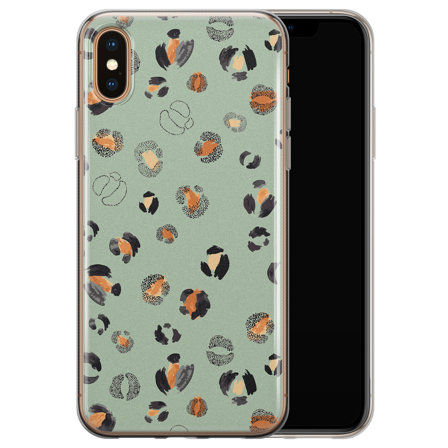 Leuke Telefoonhoesjes iPhone X/XS siliconen hoesje - Baby leo