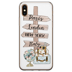 Leuke Telefoonhoesjes iPhone X/XS siliconen hoesje - Where to go next