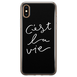 Leuke Telefoonhoesjes iPhone X/XS siliconen hoesje - C'est la vie