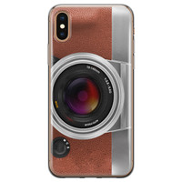 Leuke Telefoonhoesjes iPhone X/XS siliconen hoesje - Vintage camera