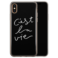 Leuke Telefoonhoesjes iPhone X/XS siliconen hoesje - C'est la vie