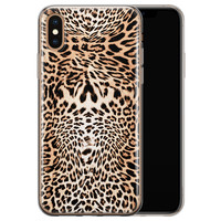 Leuke Telefoonhoesjes iPhone X/XS siliconen hoesje - Wild animal