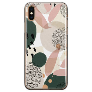 Leuke Telefoonhoesjes iPhone X/XS siliconen hoesje - Abstract print