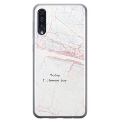 Leuke Telefoonhoesjes Samsung Galaxy A50/A30s siliconen hoesje - Today I choose joy