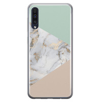 Leuke Telefoonhoesjes Samsung Galaxy A50/A30s siliconen hoesje - Marmer pastel mix