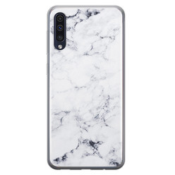 Leuke Telefoonhoesjes Samsung Galaxy A50/A30s siliconen hoesje - Marmer grijs