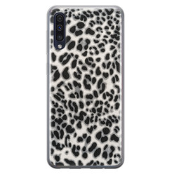 Leuke Telefoonhoesjes Samsung Galaxy A50/A30s siliconen hoesje - Luipaard grijs