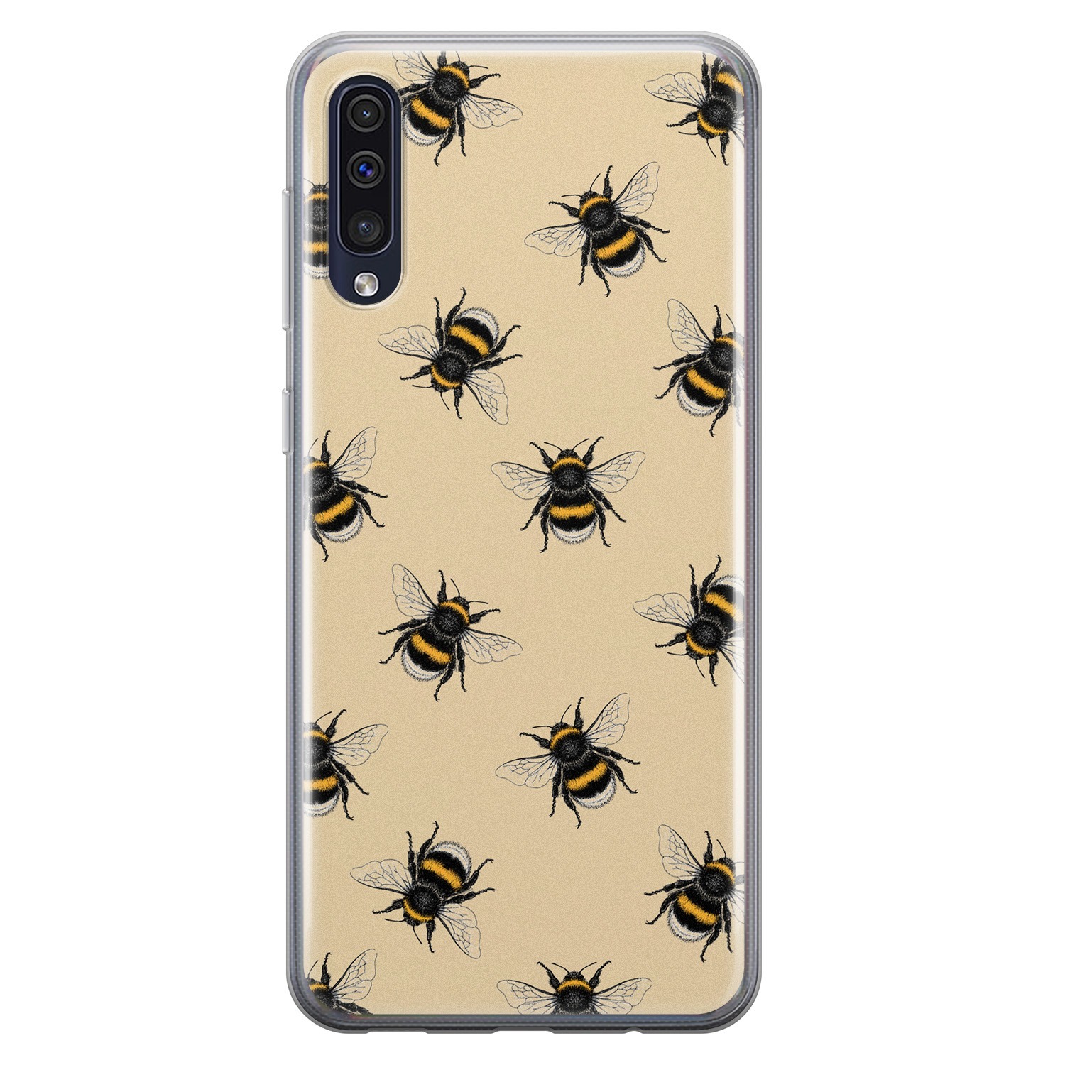 Leuke Telefoonhoesjes Samsung Galaxy A50/A30s siliconen hoesje - Bee happy